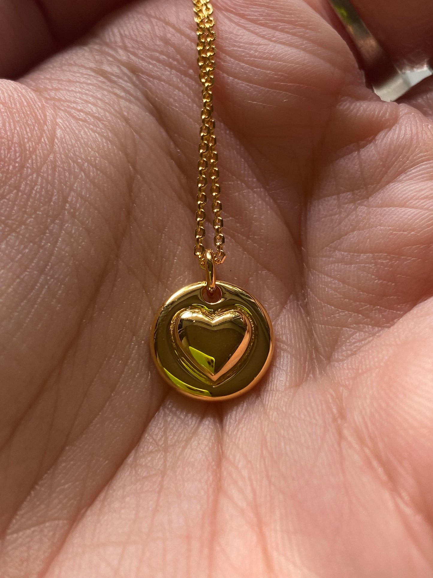 Heart of Gold pendant necklace