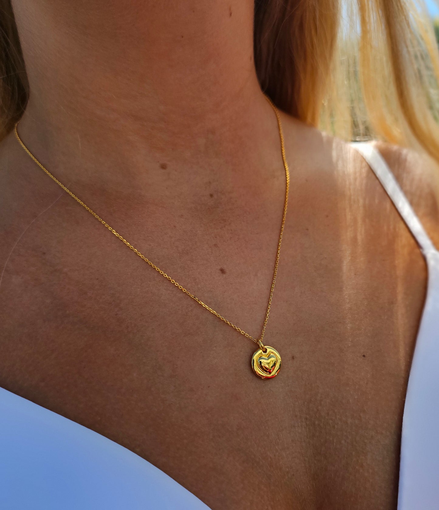 Heart of Gold pendant necklace