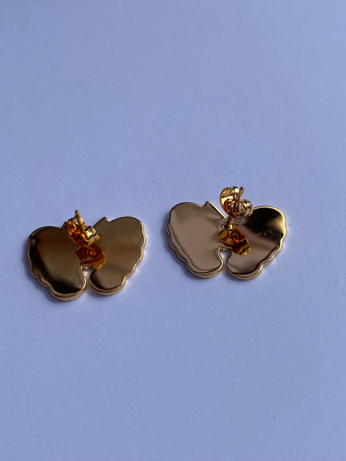 Butterfly Ball Statement earrings with gold plating