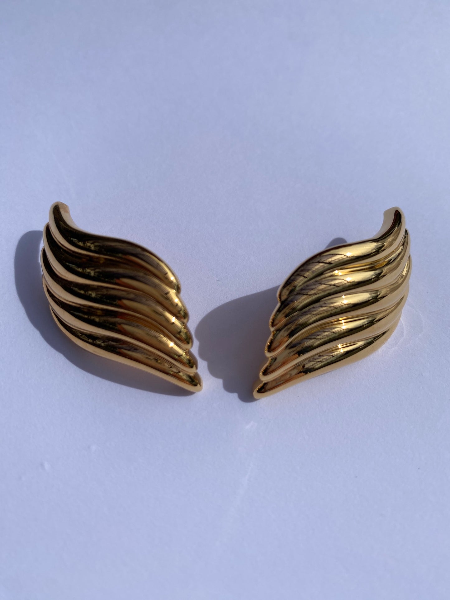 Eve's statement earrings in gold plating