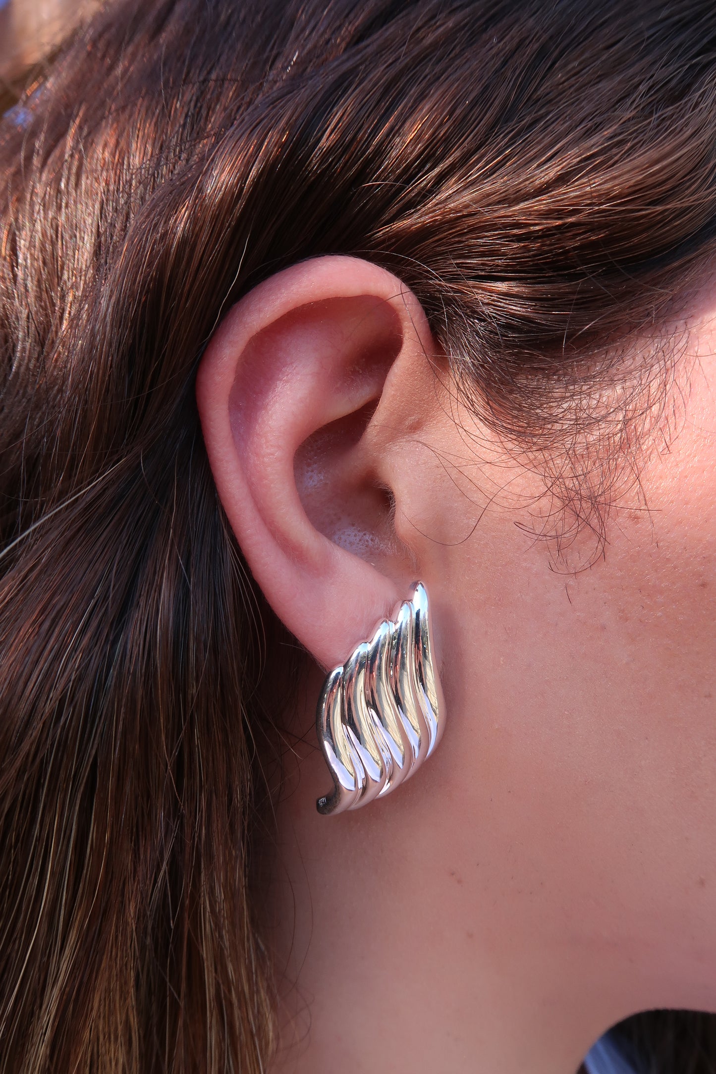 Eve's statement earrings in Silver plating