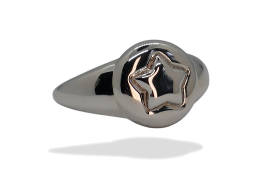 Pebble star ring