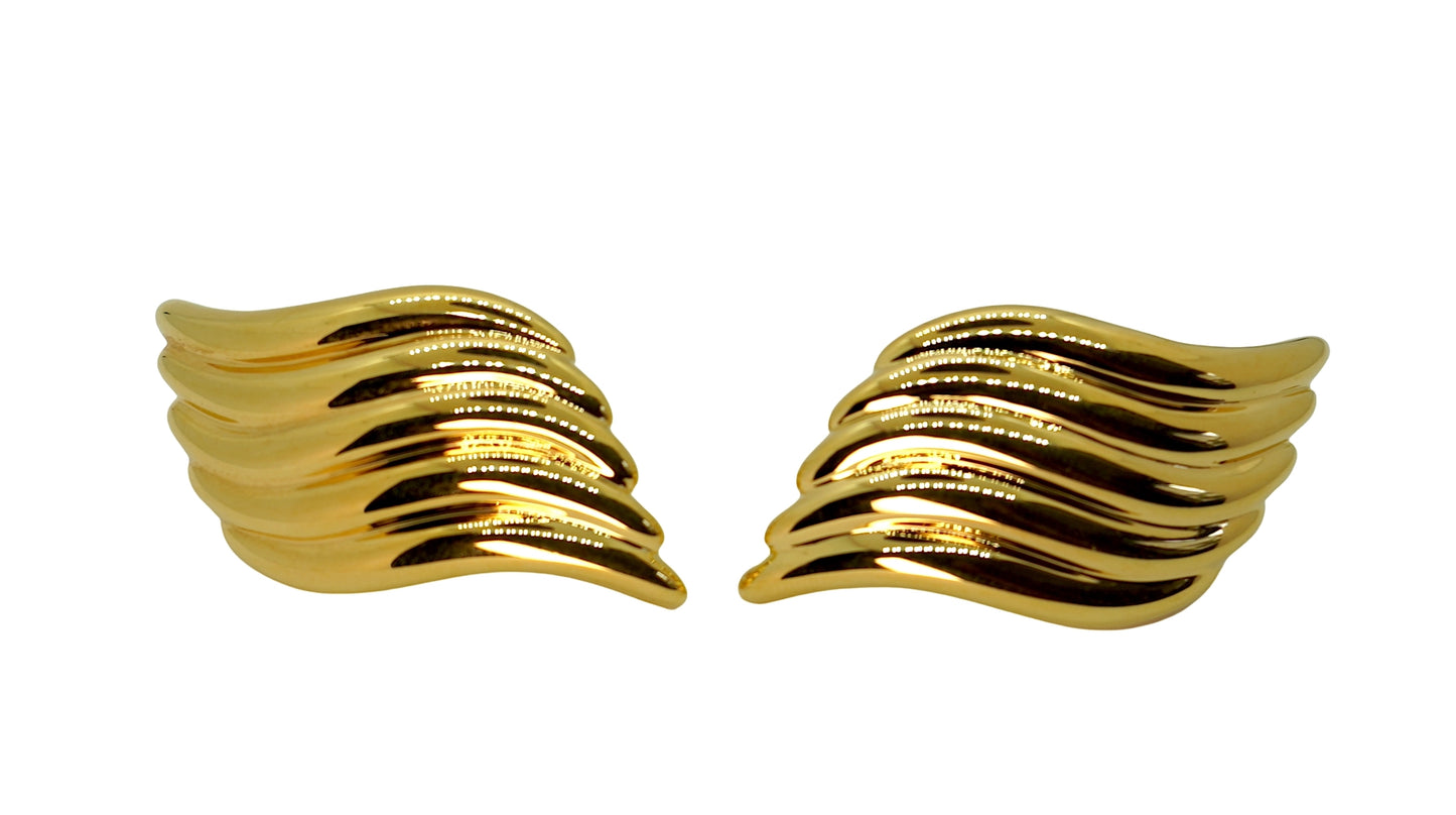 Eve's statement earrings in gold plating