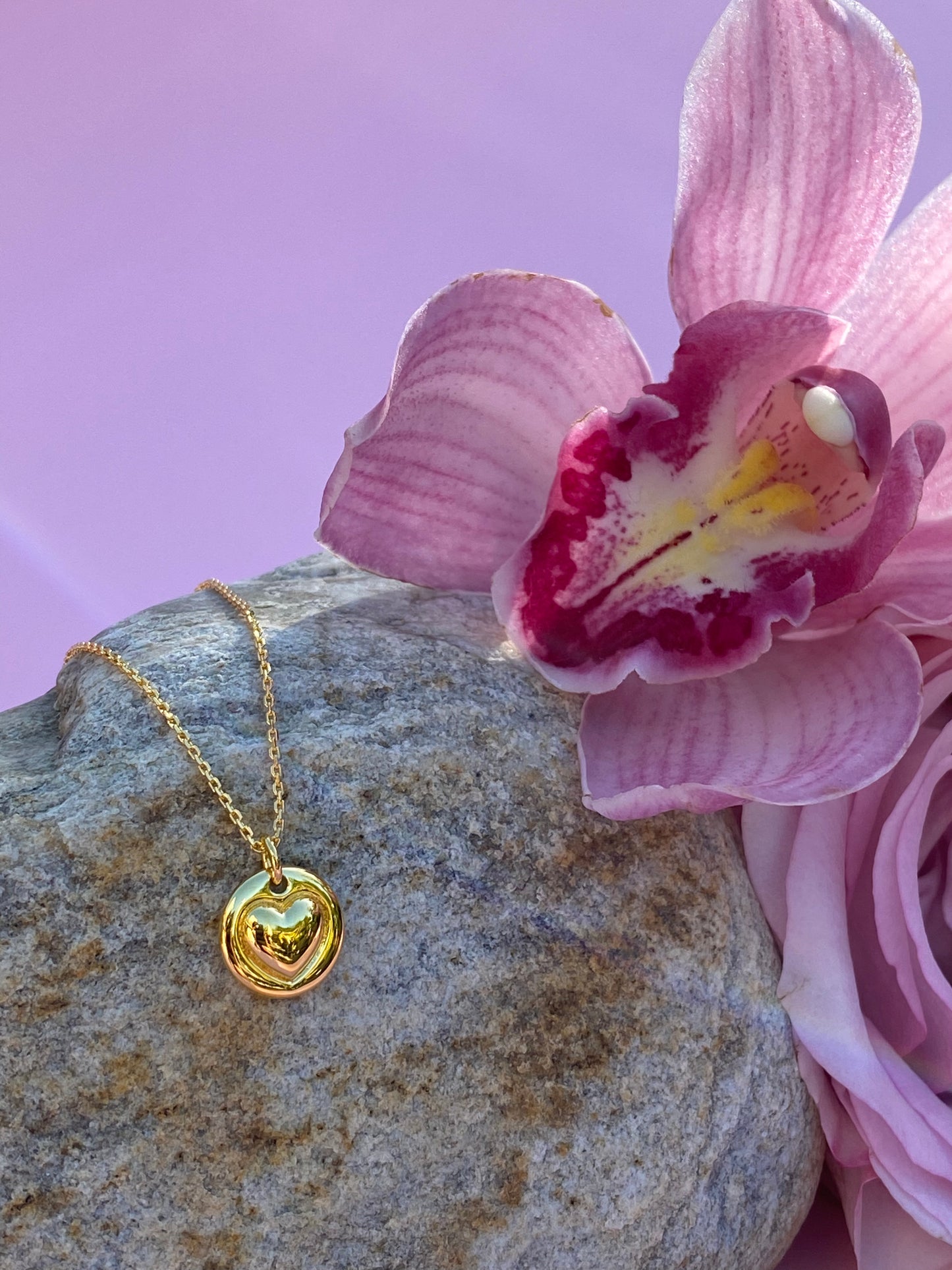 Heart of Gold pendant necklace