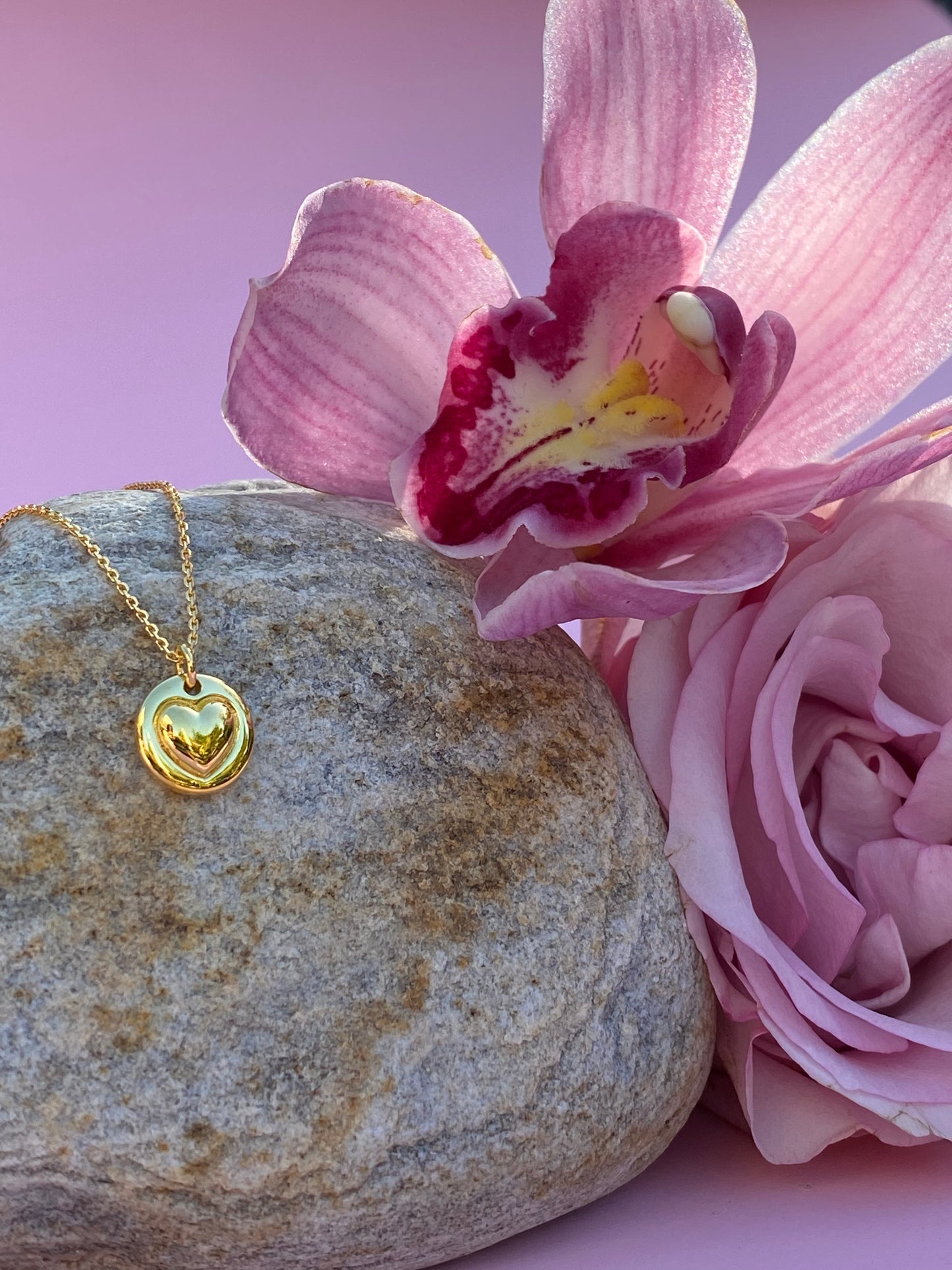 Heart of Gold pendant necklace